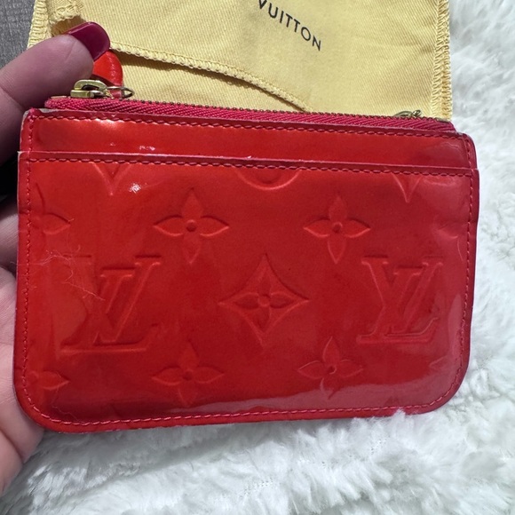 Louis Vuitton Orange Vernis Key Pouch - Picture 4 of 8